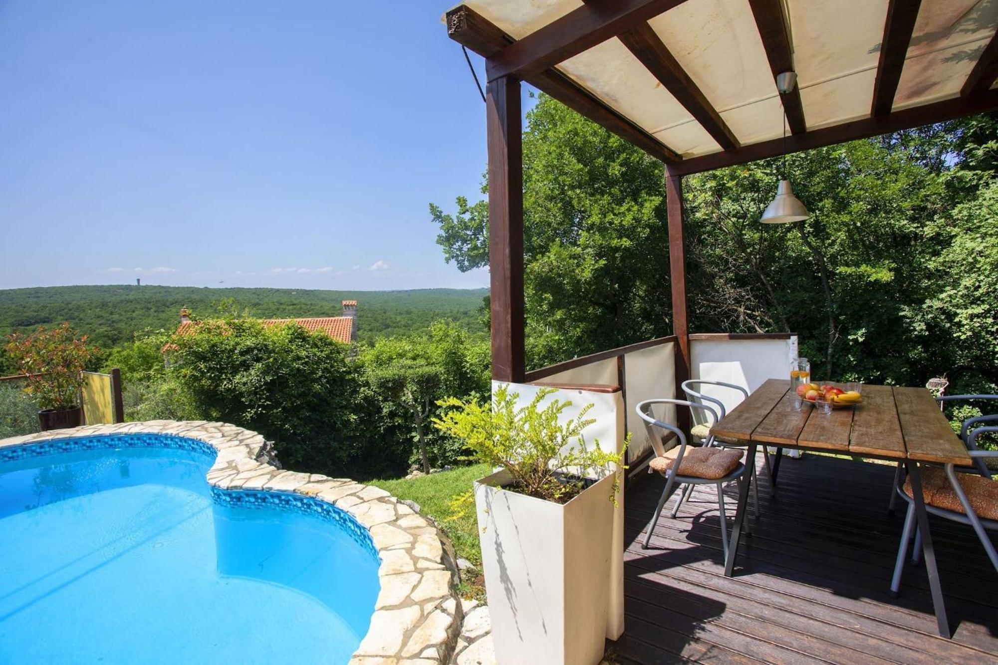 Holiday Home Deborah With Private Pool Лабин Экстерьер фото